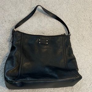 Black leather Kate spade shoulder bag